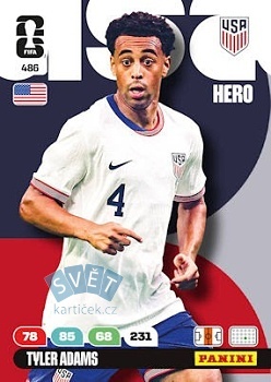 Tyler Adams USA Panini FIFA World Cup 2026 Adrenalyn XL #486